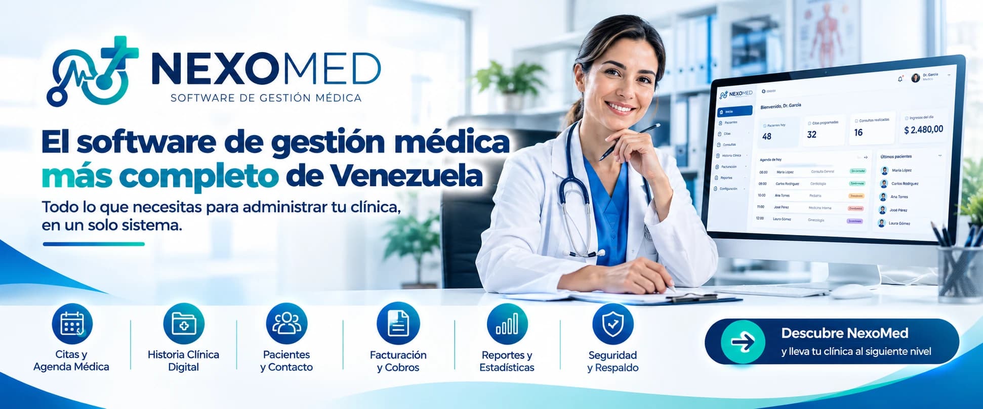 NexoMed — software de gestión médica